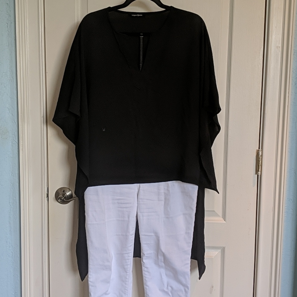 Black Flowy Top